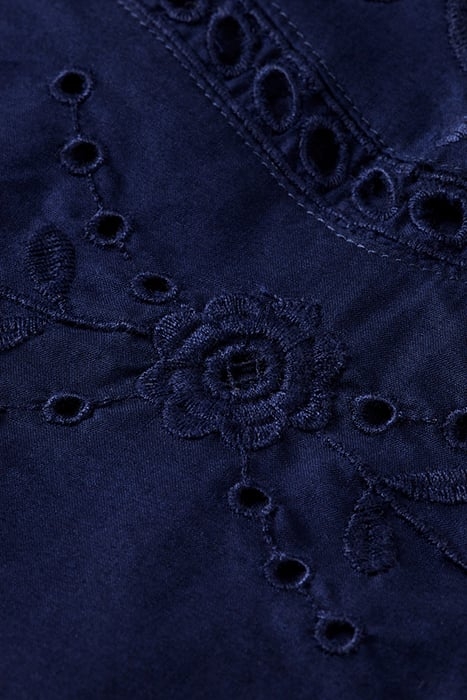 BROIDERIE ANGLAISE TOP NAVY BLUE 3