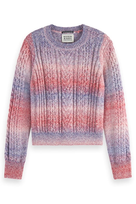 SPACE DYE CREW NECK PULLOVER CHERRY LIPSTICK SPACE DYE 4