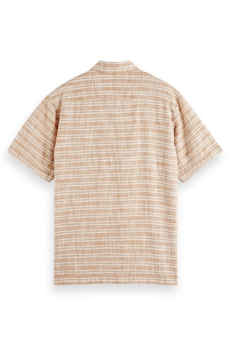 HORIZONTAL COTTON LINEN STRIPE SAND STRIPE 2