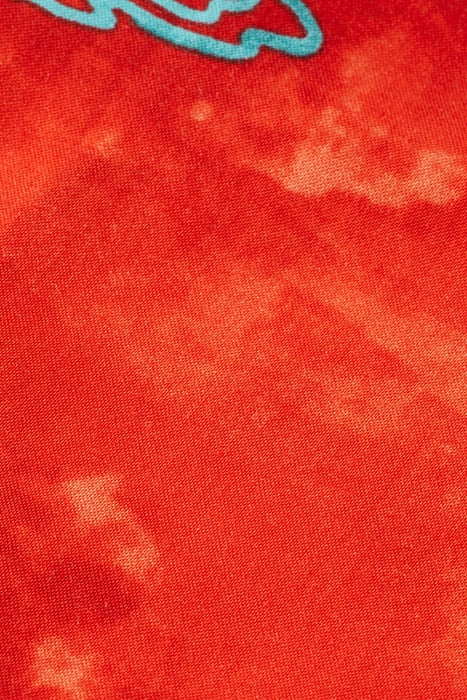 ALLOVER PRINTED VISCOSE SHORT RED SURFER AOP 3