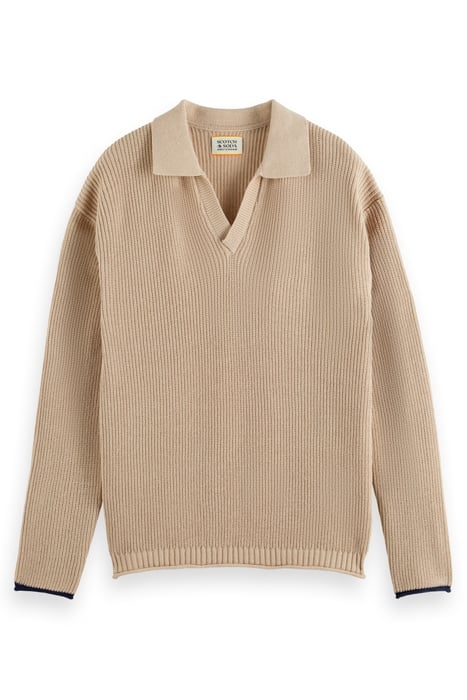 LONG-SLEEVED POLO PEBBLE 1