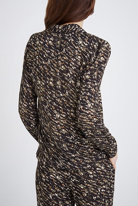 BLACK FUSAIN PRINT SHIRT BLACK 2