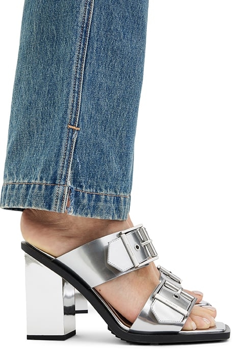 CAMILLE MULE METALLIC SILVER 3