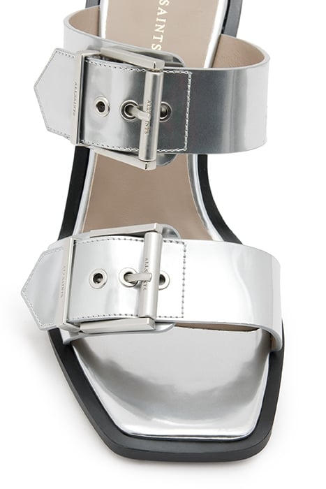 CAMILLE MULE METALLIC SILVER 6