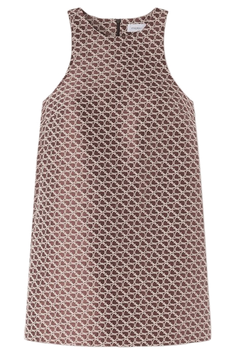 DOUBLE LOVE PATTERNED JACQUARD DRESS NATURAL 3