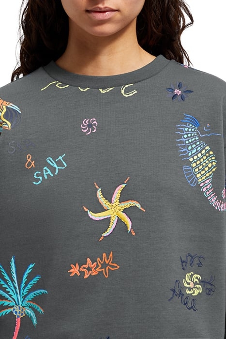 BOXY FIT EMBROIDERED SWEATSHIRT ANTRA 6