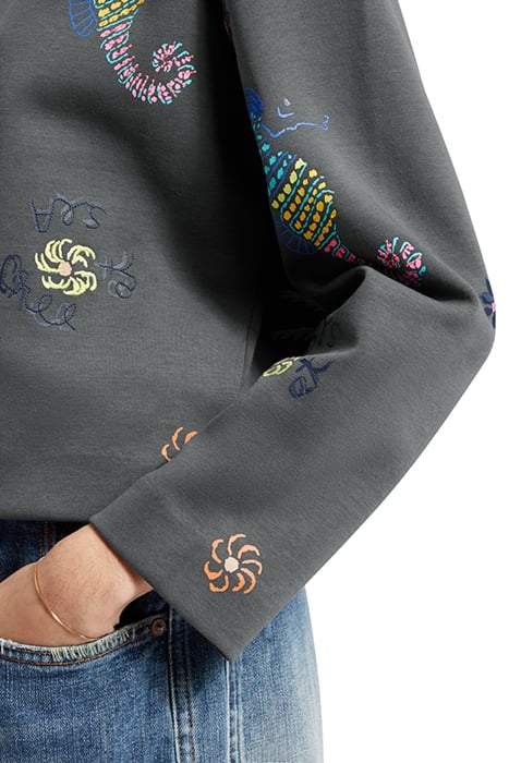 BOXY FIT EMBROIDERED SWEATSHIRT ANTRA 7