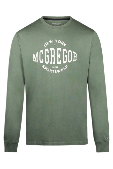 LONG SLEEVE GRAPHIC T-SHIRT DARK SAGE 1