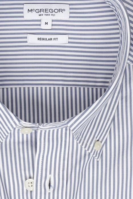 STRIPED POPLIN SHIRT FADED BLUE 4