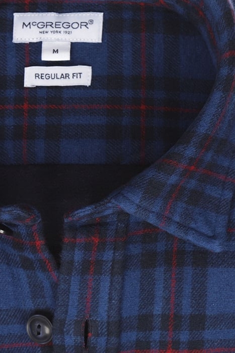 MCG TARTAN OVERSHIRT NAVY 4