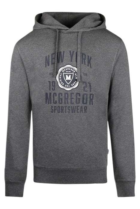 GRAPHIC HOODY DARK GREY MELANGE 1