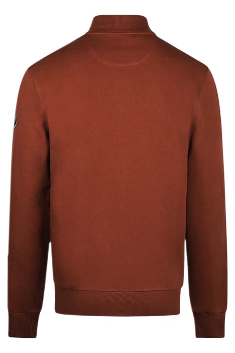 ZIP THRU SWEATSHIRT CHESNUT 2