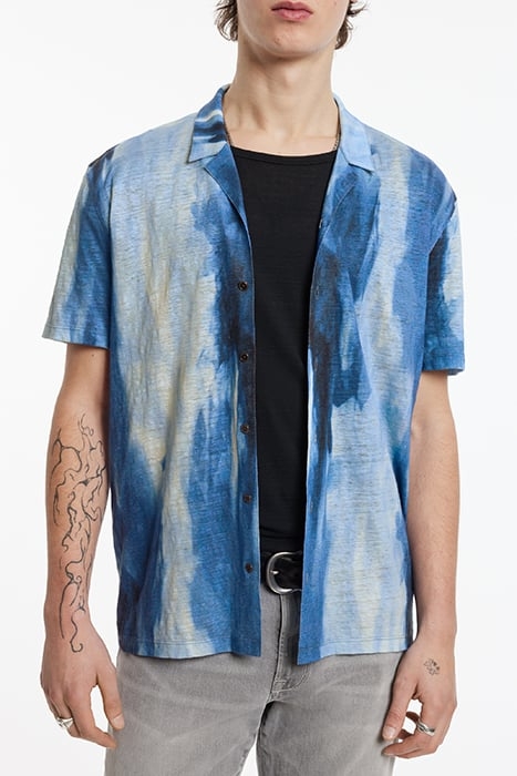 LAUREL REGULAR FIT SS CAMP SHIRT WITH DI DUTCH BLUE 1
