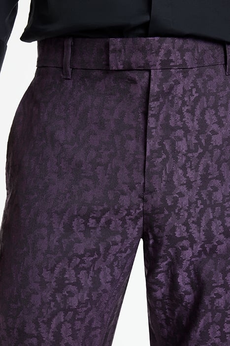 SLIM FIT PANTS WITH WELT HIP POCKET AND PURPLE HAZE 3