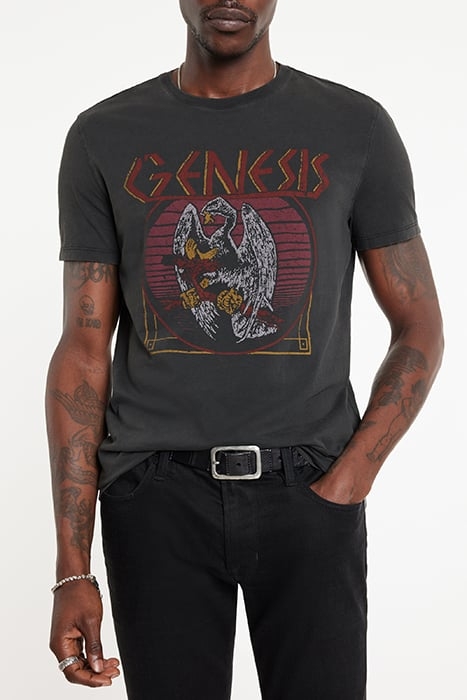 SS RAW EDGE TEE VINTAGE WASH -GENESIS EA BLACK 1