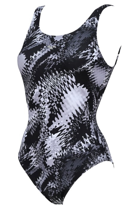 W ZORA U BACK ONE PIECE D-CUP BLACK MULTI 3