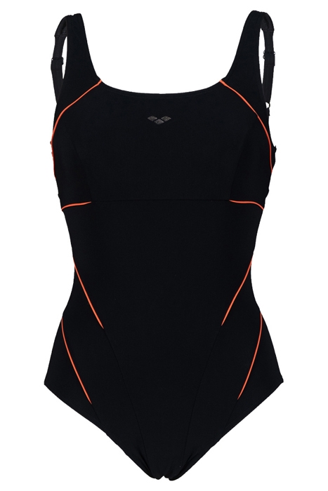 W JEWEL ONE PIECE BLACK-PEONIA RED 4