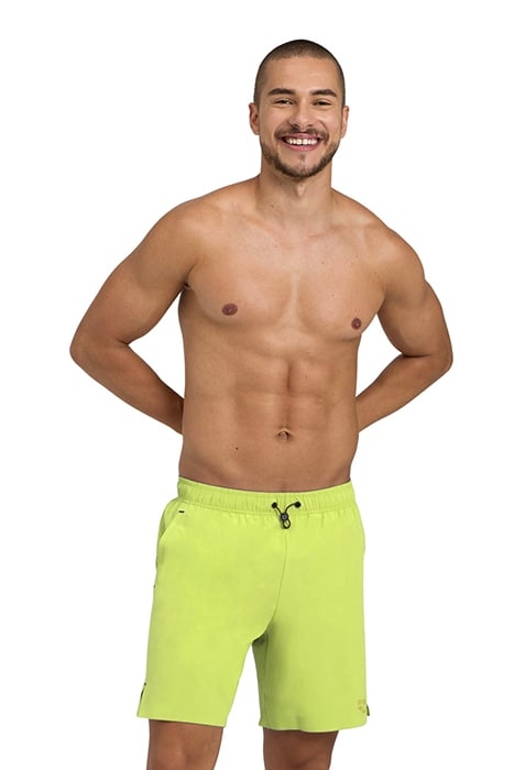 MEN'S ARENA EVO BEACH BOXER SOLID SOFT GREEN 1