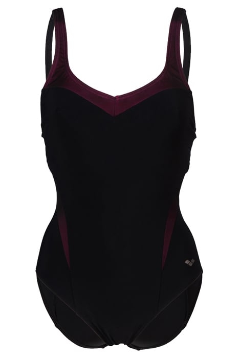 W ISABEL LIGHT CROSS BACK ONE PIECE R BLACK-ROSE VIOLET 4