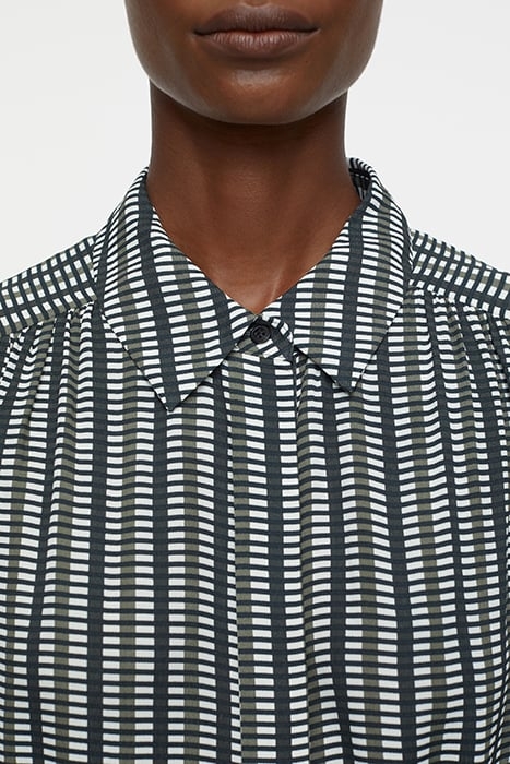 GATHERED DRESS INDUSTRIAL GREEN 4