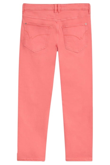 BLAKE STRAIGHT CROP JEAN BRIGHT PINK 3