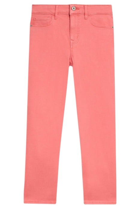 BLAKE STRAIGHT CROP JEAN BRIGHT PINK 2