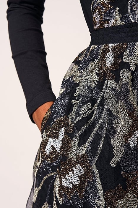 EMBROIDERED MESH DRE BLACK 3