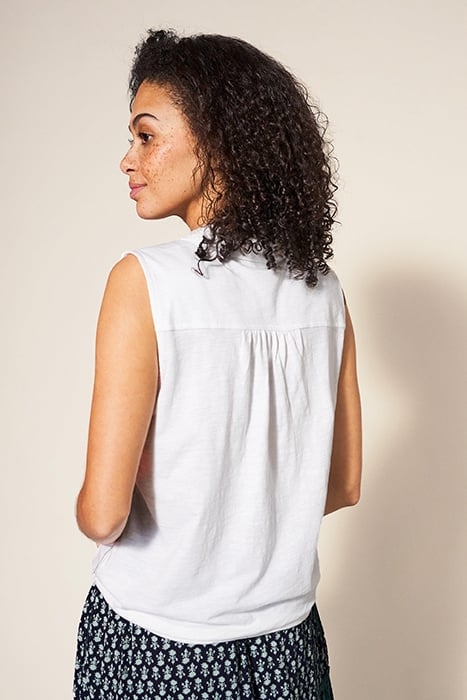 FLOWING GRAES JERSEY SHIRT BRILLIANT WHITE 2