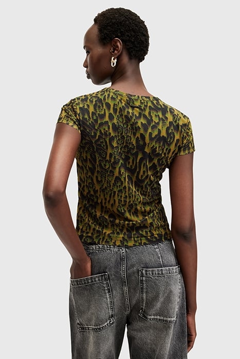 ELLIE MESH TEE TERESA KHAKI GREEN 2