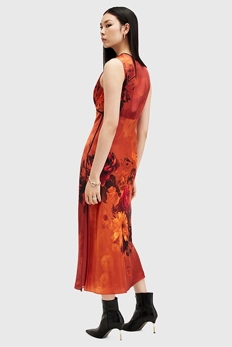 KARLA DRESS ADELA BURNT ORANGE 2