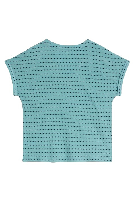 EMBROIDERED STRIPE TEE BLUE 2