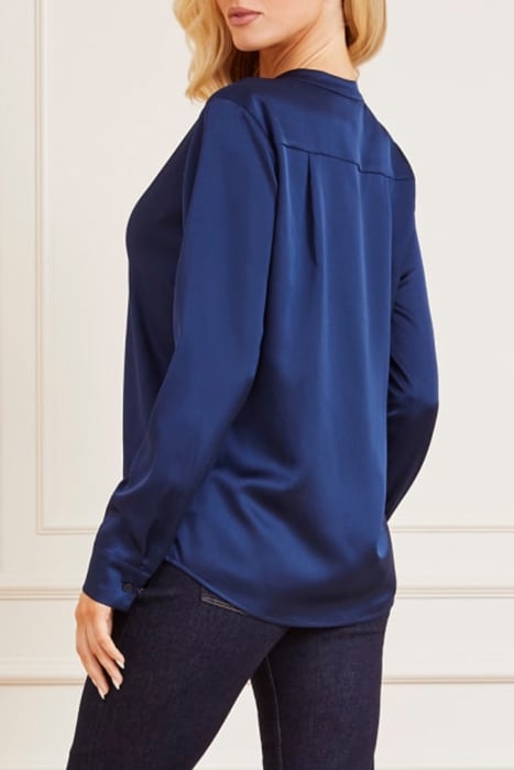 CYNTHIA BLOUSE POLY SECRET BLUE 2