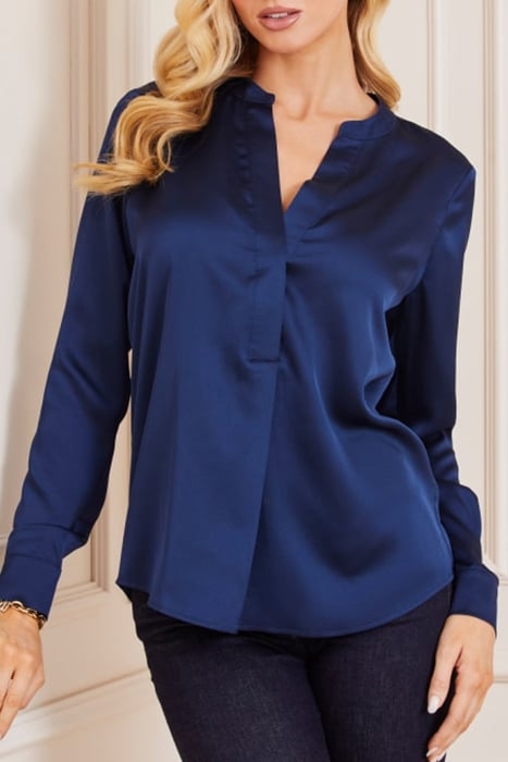 CYNTHIA BLOUSE POLY SECRET BLUE 1