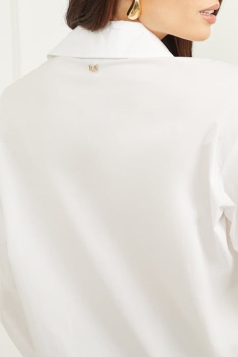 LISA SHIRT POPELINE TRUE WHITE BUTTON-DOWN 7