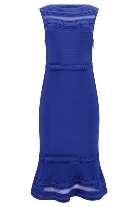 KIARA BRAIDED BAN BLACKENED BLUE MINI DRESS MULTI 3