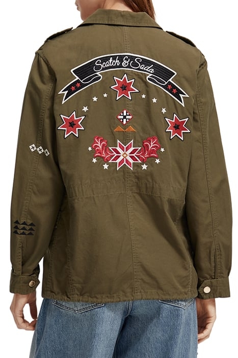 EMBROIDERED FESTIVAL JACKET MILITARY 2