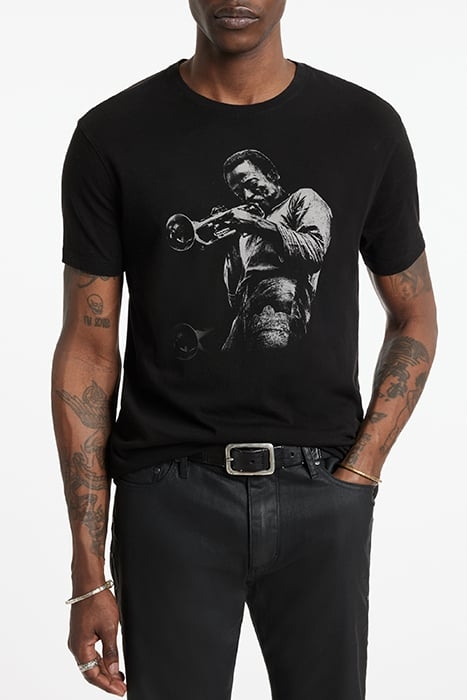 SS CREW TEE - MILES DAVIS BLACK 1