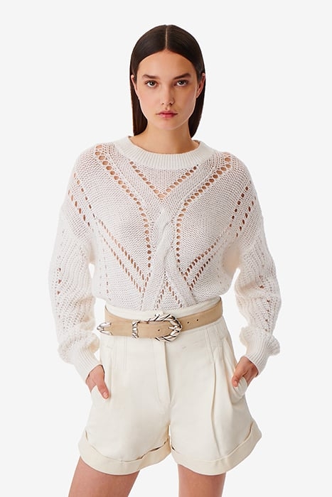 TEODORA KNITTED SWEATER IN ECRU 1
