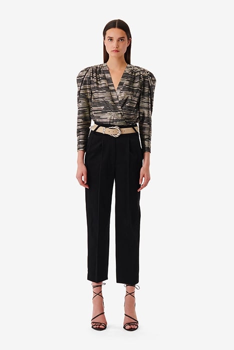 CHARINASPE BLOUSE IN BLACK/GOLD 2