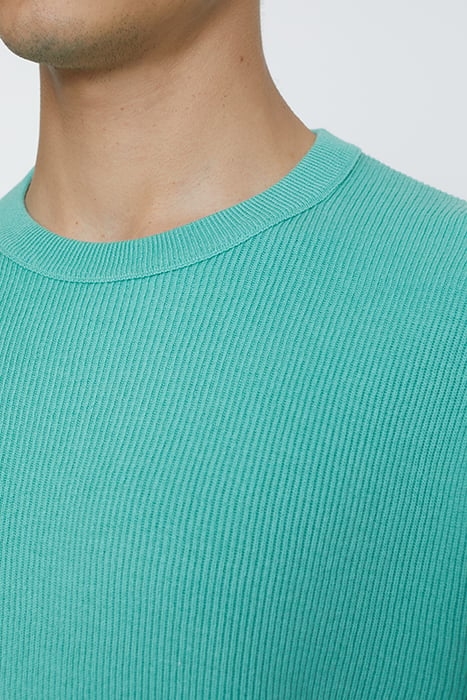 CREWNECK KNITS GLAZED GREEN 5