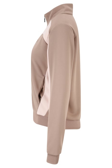 TISENS TRACK JACKET MOCHA MERINGUE-SILVER PEONY 6
