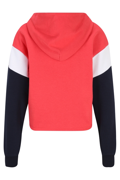 TREVI BLOCKED CROPPED HOODY CAYENNE-BLACK IRIS-BRIGHT WHITE 5