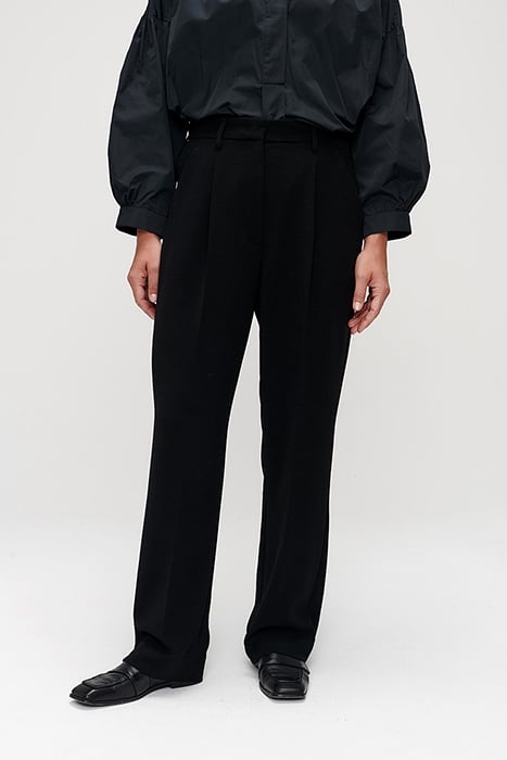 CORA RELAXED TAPERED PANTS BLACK 1