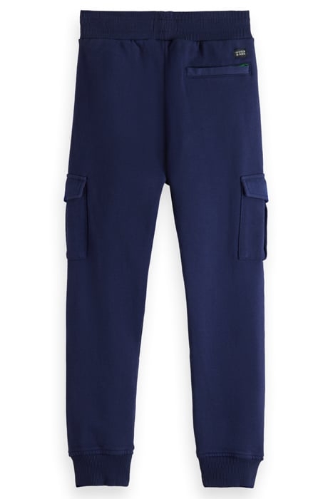 BOYS CARGO SWEATPANTS IN ORGANIC COTTON MARINE BLUE 5