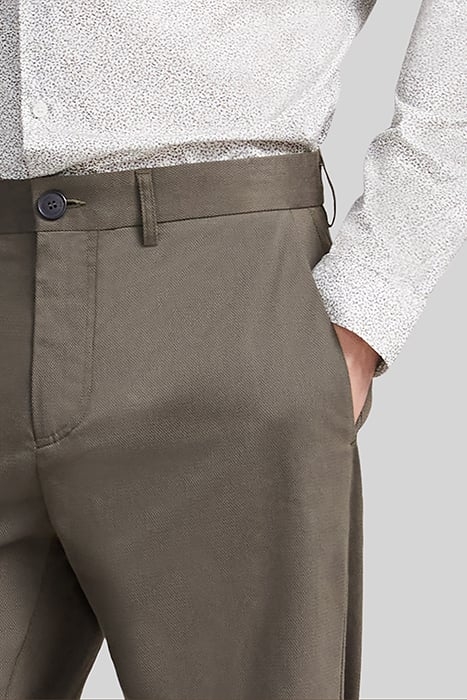KHAKI UPCYCLED REGULAR CHINOS 7