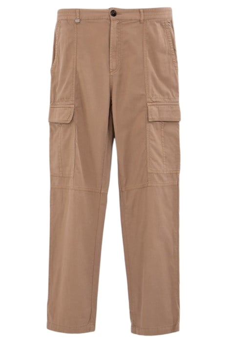 BEIGE LYOCELL® CARGO TROUSERS 4