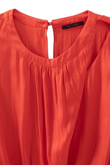 ORANGE RECYCLED BLOUSE WITH PEPLUM 7