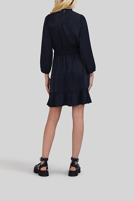 NAVY UPCYCLED ELASTICATED WAIST DRESS 4