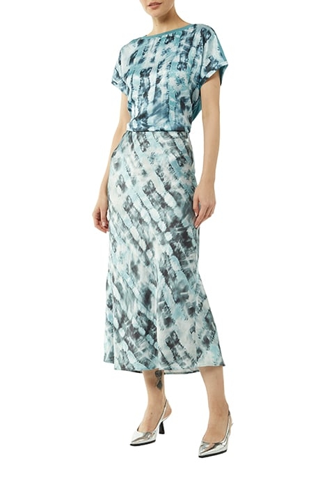 COMMA T-SHIRTS BLUE-GREEN AOP 2