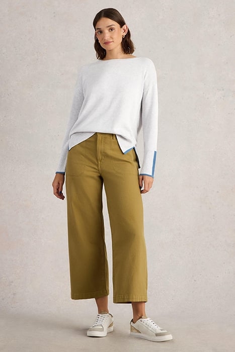 OLIVE JUMPER LIGHT GREY 1